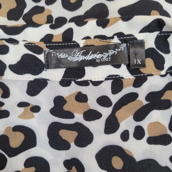 Andree by Unit Leopard Print Dress Size 1X - Picture 6 of 8